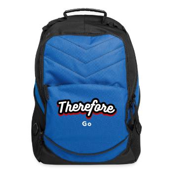 Therefore go - Computer Backpack - royal blue - Front