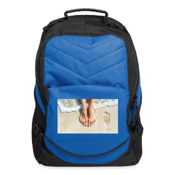 Female feet - Computer Backpack - royal blue - Front
