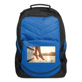 Female feet - Computer Backpack - royal blue - Front
