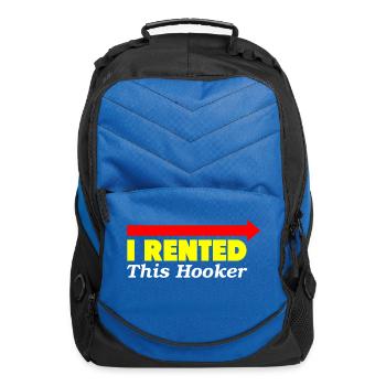 I Rented This Hooker summer - Computer Backpack - royal blue - Front