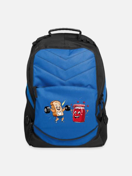 Toast and Jam Workout - Computer Backpack - royal blue