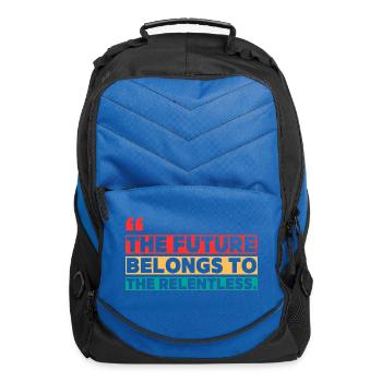 THE FUTURE BELONGS TO THE RELENTLESS. - Computer Backpack - royal blue - Front