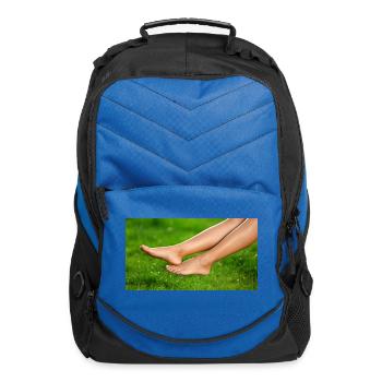 Female legs and feet - Computer Backpack - royal blue - Front