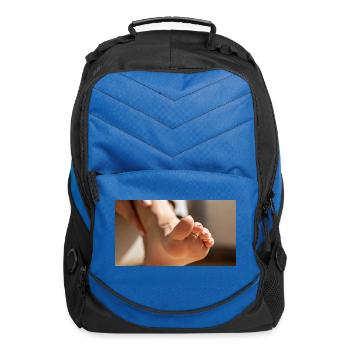 Female foot - Computer Backpack - royal blue - Front