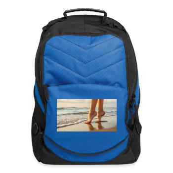 Beach feet - Computer Backpack - royal blue - Front