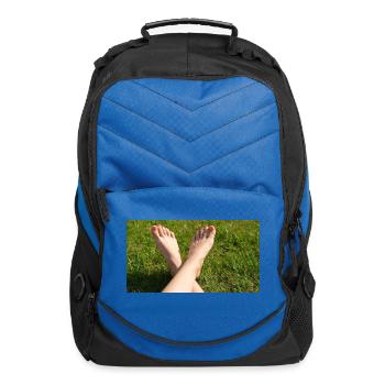Grass female feet - Computer Backpack - royal blue - Front