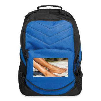 Beach feet - Computer Backpack - royal blue - Front