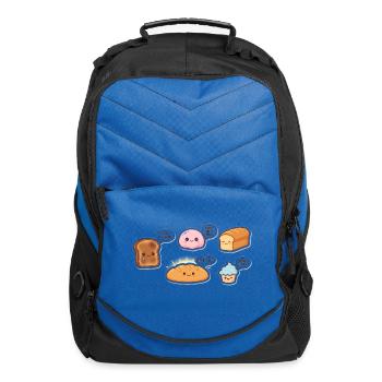 Baking Moods Sticker Pack - Kawaii Bread Set - Computer Backpack - royal blue - Front