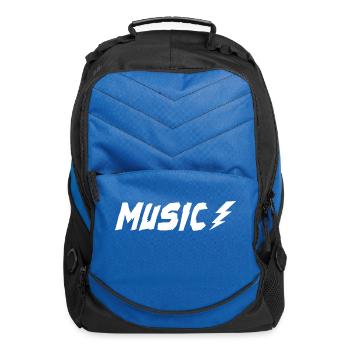Music with bolt - Computer Backpack - royal blue - Front