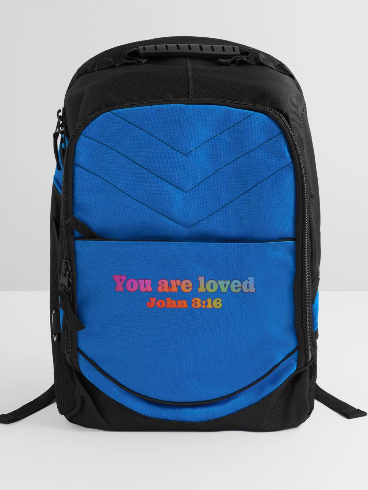 John - Computer Backpack - royal blue - Front