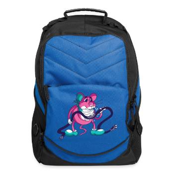 Mouse Eating Wire A Mouse Eating A Wire Mice - Computer Backpack - royal blue - Front