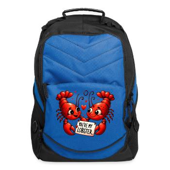 Lobster Love Puns - Computer Backpack - royal blue - Front