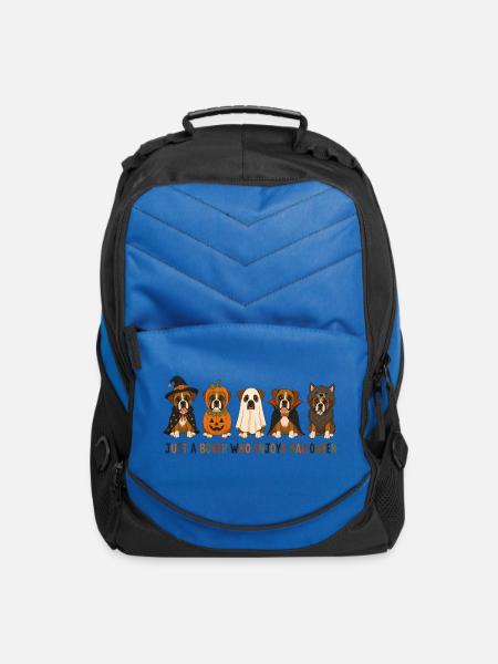 Boxer Halloween Crew - Computer Backpack - royal blue