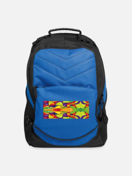 Prismatic Ribbon Flux - Computer Backpack - royal blue
