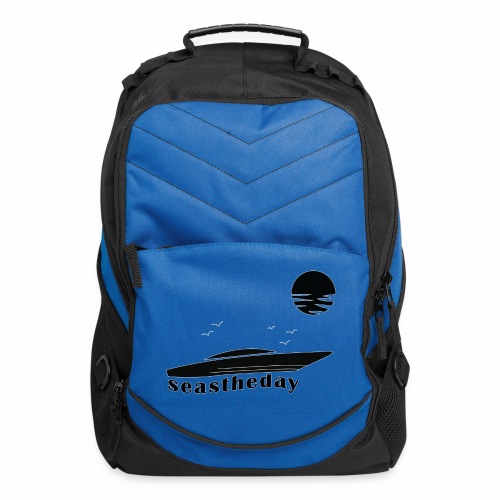 Seas the Day Maritime Speedboat Powerboat Boater. - Computer Backpack