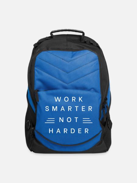 Work Smarter Not Harder - Computer Backpack - royal blue