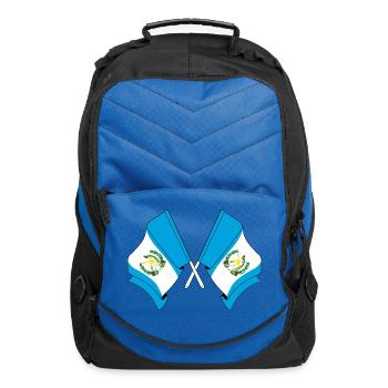 Two flags Guatemala - Computer Backpack - royal blue - Front