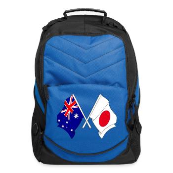 Flag of Australia and flag Japan - Computer Backpack - royal blue - Front