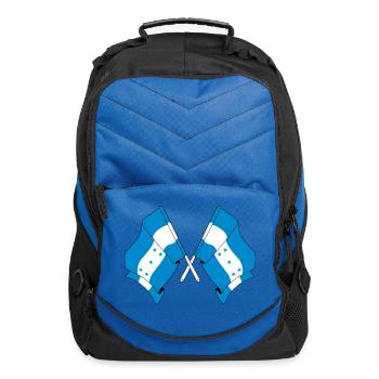 Two crossed flags of Honduras - Computer Backpack - royal blue - Front