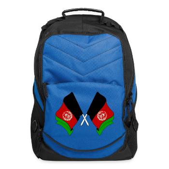 Two crossed flags Afghanistan - Computer Backpack - royal blue - Front