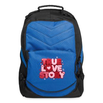 True Love Story - Computer Backpack - royal blue - Front