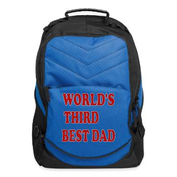 world's third best dad - Computer Backpack - royal blue - Front