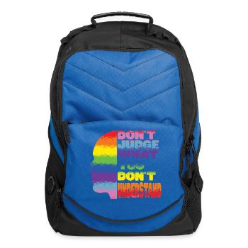 Don't Judge What You Don't Understand - Diversity - Computer Backpack - royal blue - Front