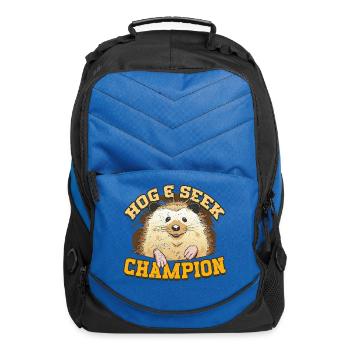 Hedgehog Day Hog & Seek - Computer Backpack - royal blue - Front
