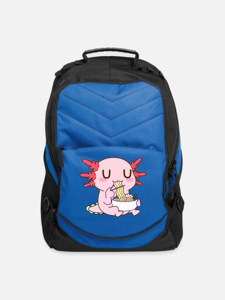 Axolotl Ramen - Computer Backpack - royal blue