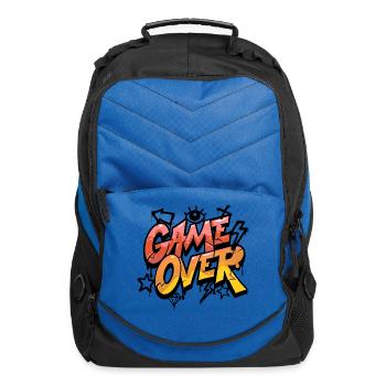 Game Over Drip Neon Text - Computer Backpack - royal blue - Front