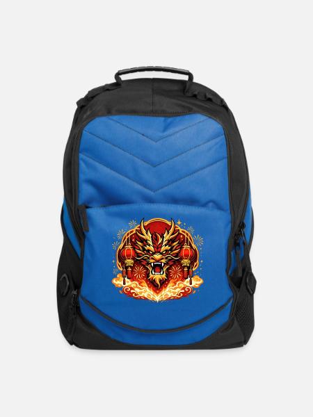 Lunar Dragon Energy - Computer Backpack - royal blue