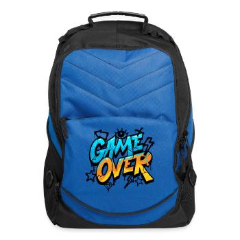 Game Over Neon Splash - Computer Backpack - royal blue - Front