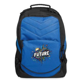 The Future Is Now – Bold Vision, Timeless Style - Computer Backpack - royal blue - Front