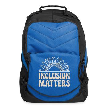  Inclusion Matters Sunflower Design for Awareness - Computer Backpack - royal blue - Front