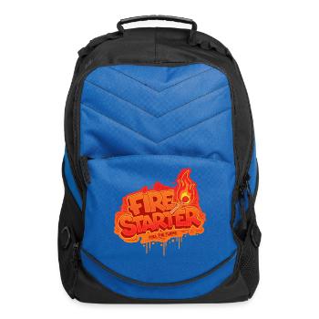 Fire Starter Flame Tee - Computer Backpack - royal blue - Front