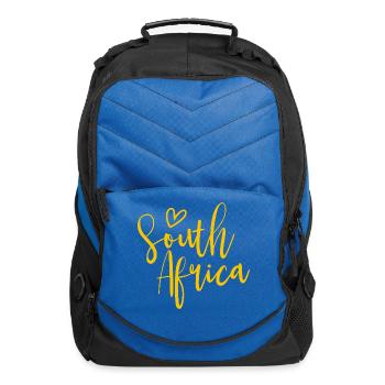 South Africa Heart Women's Love South Africa - Computer Backpack - royal blue - Front