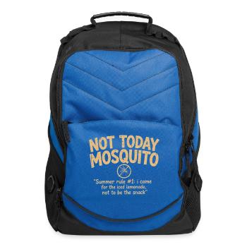 Not Today Mosquito Summer Tee - Computer Backpack - royal blue - Front