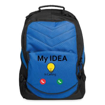 Bright Idea Call Icons - Computer Backpack - royal blue - Front