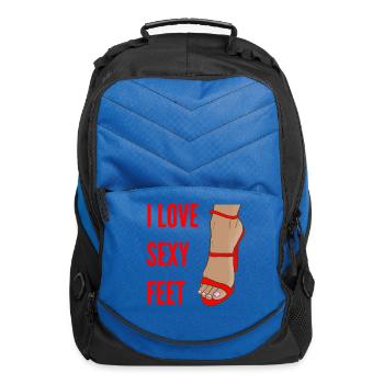 I love sexy Feet - Computer Backpack - royal blue - Front