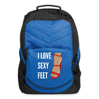 I love sexy Feet - Computer Backpack - royal blue - Front