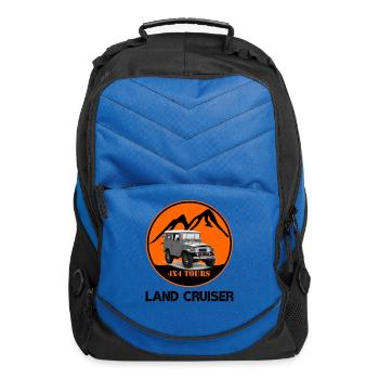 Toyota Land Cruiser J40 Off-Road Car - Computer Backpack - royal blue - Front
