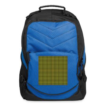 Watermelon Plaid Pattern - Computer Backpack - royal blue - Front