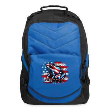 Poison dart frog USA - Computer Backpack - royal blue - Front