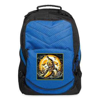 Creepy Halloween Banana - Computer Backpack - royal blue - Front