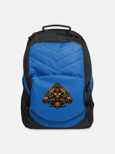 Gorilla WOD Powerlift Glow - Computer Backpack - royal blue
