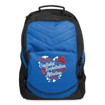 Happy Capitalist Exploitation of Affection Day - Computer Backpack - royal blue - Front