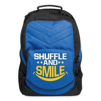 Shuffle And Smile Tap Dance Tap Dancer - Computer Backpack - royal blue - Front