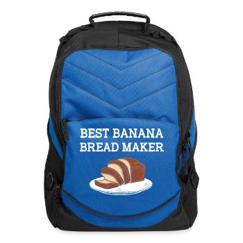 Banana Bread Maker - Computer Backpack - royal blue - Front