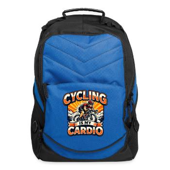 Cycling Is My Cardio - Cycling Cardio - Computer Backpack - royal blue - Front