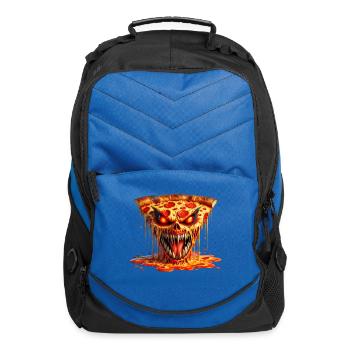 Fiery Pizza Demon - Computer Backpack - royal blue - Front